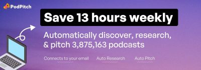 Image: PodPitch saves 13 hours weekly 