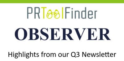 PR Observer Newsletter Masthead graphic Discover Hidden PR Tool Gems in every Observer Newsletter!