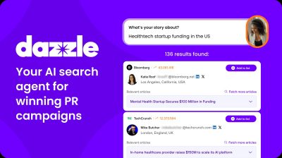 Dazzle screen shot of chat-based search